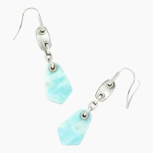 Kendra Scott Ashlyn Drop Earrings Rhodium silver, blue mix, NWT